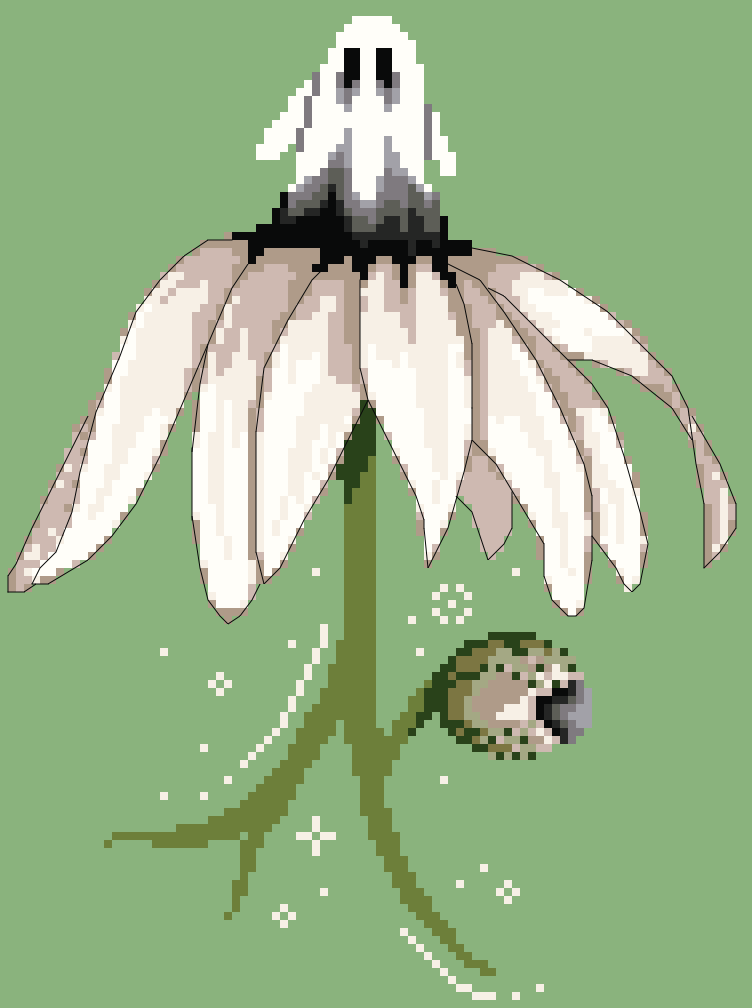 Ghost Flower - Haunted Floral PDF Pattern