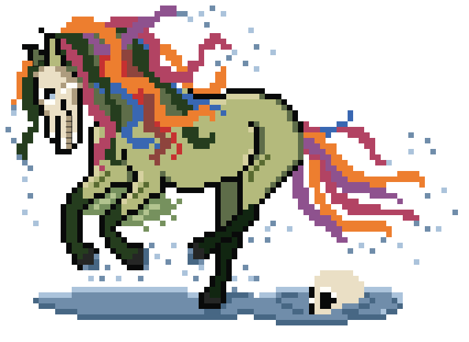 Kelpie Horse - PDF Cross Stitch Pattern