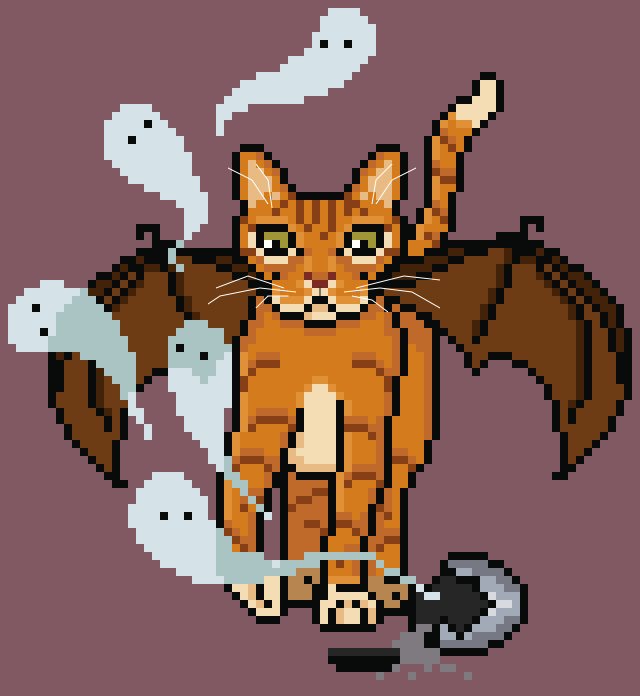 Mischievous Catgoyle - PDF Cross Stitch Pattern