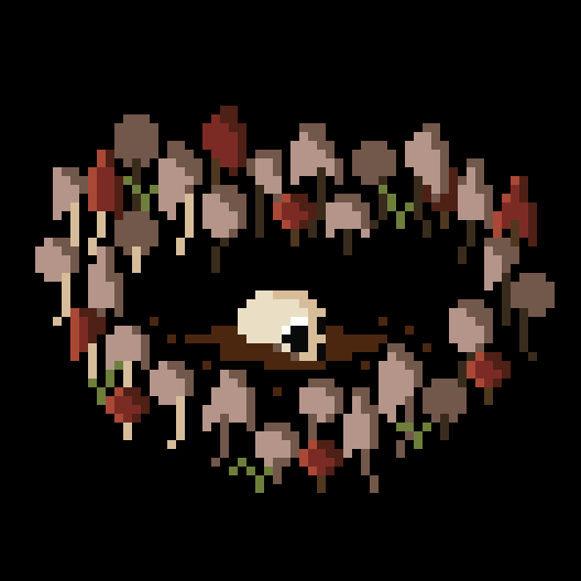 Mushroom Fairy Ring - PDF Cross Stitch Pattern