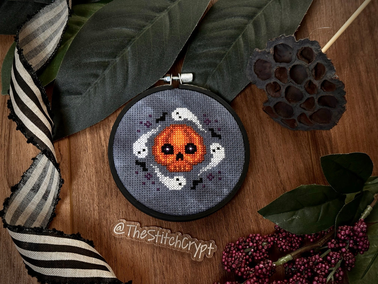 All Hallow's Skull - PDF Cross Stitch Pattern