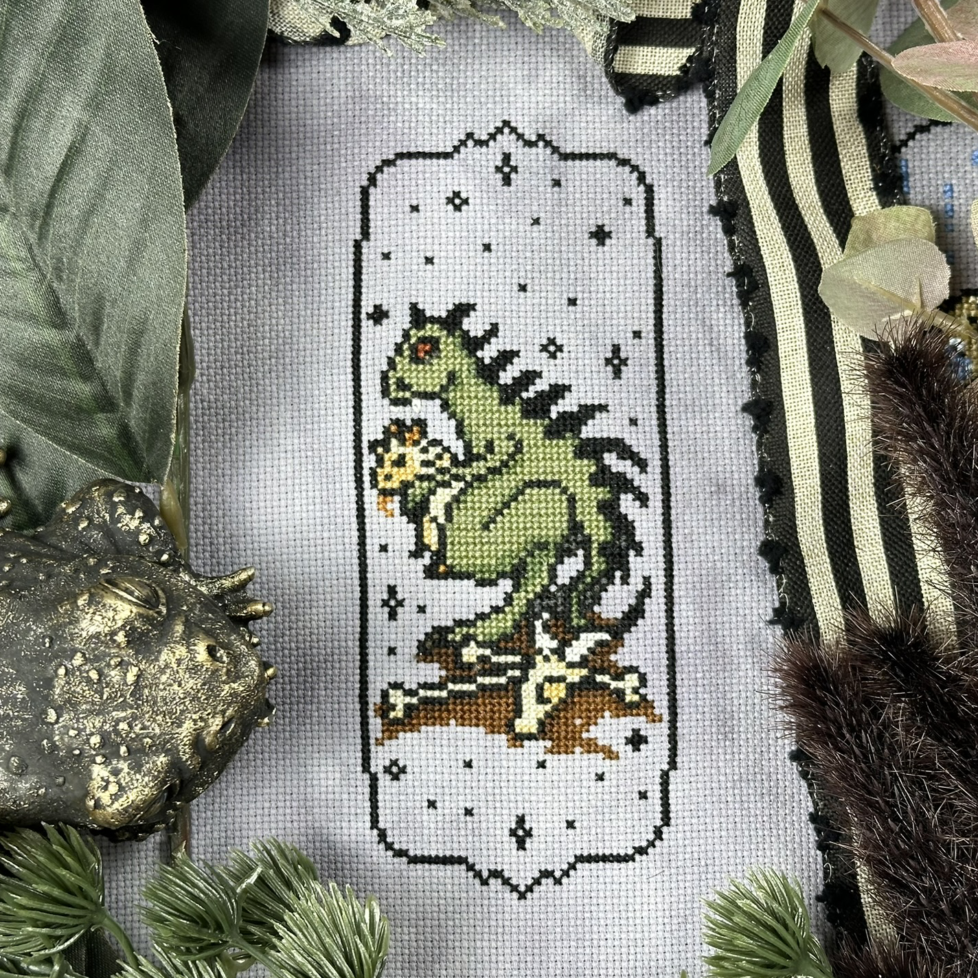El Chupacabra Cryptid Culture - PDF Cross Stitch Pattern