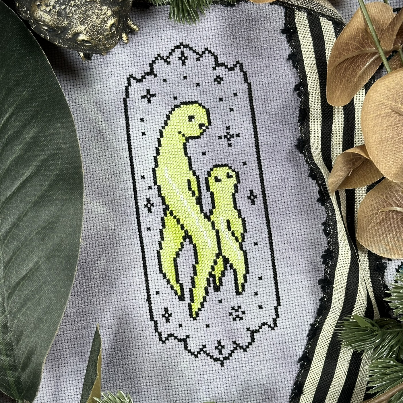 Nightcrawler Family Cryptid Culture - PDF Cross Stitch Pattern