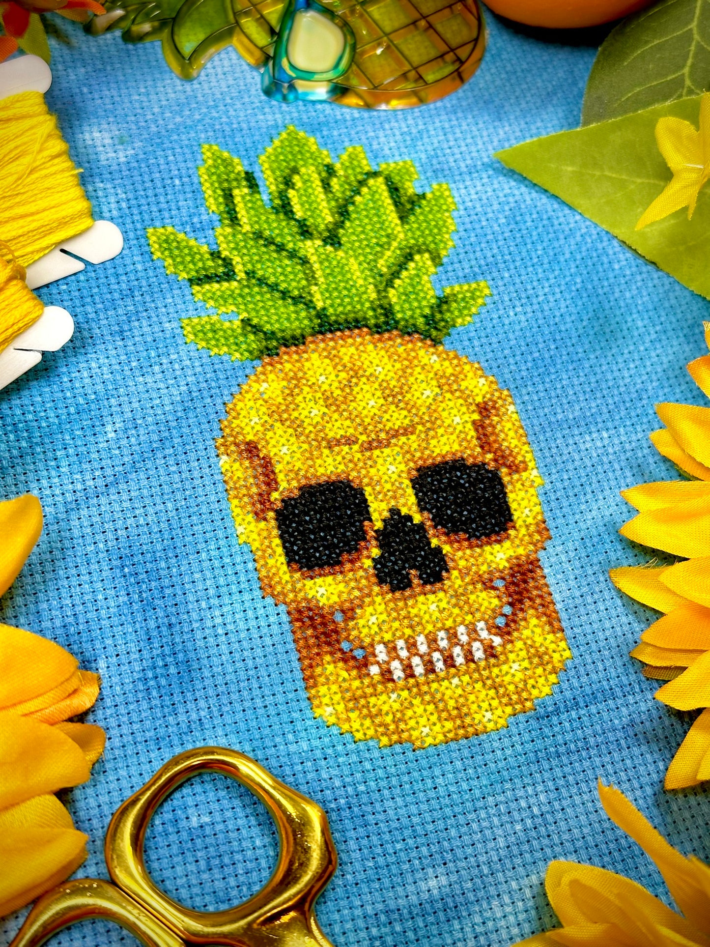 Pineapple Grim - PDF Cross Stitch Pattern