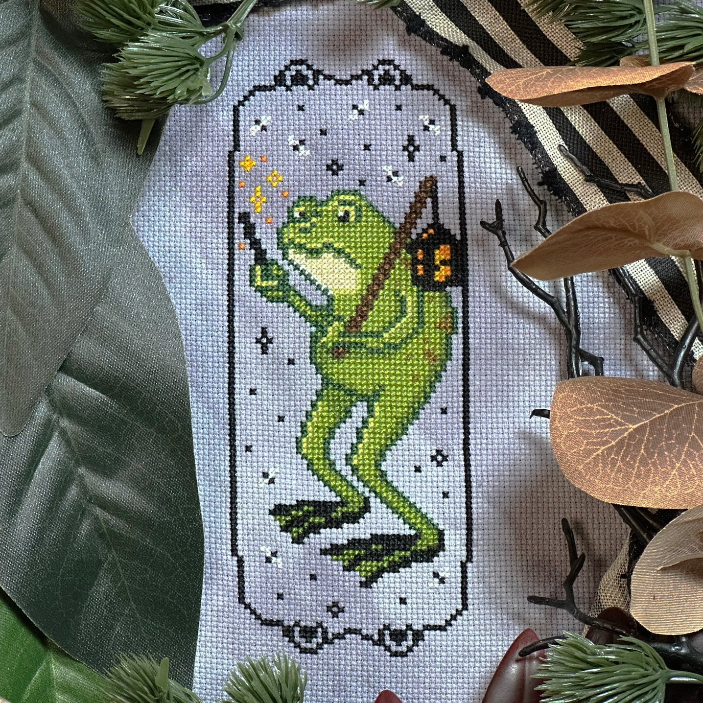 Frogman Cryptid Culture - PDF Cross Stitch Pattern