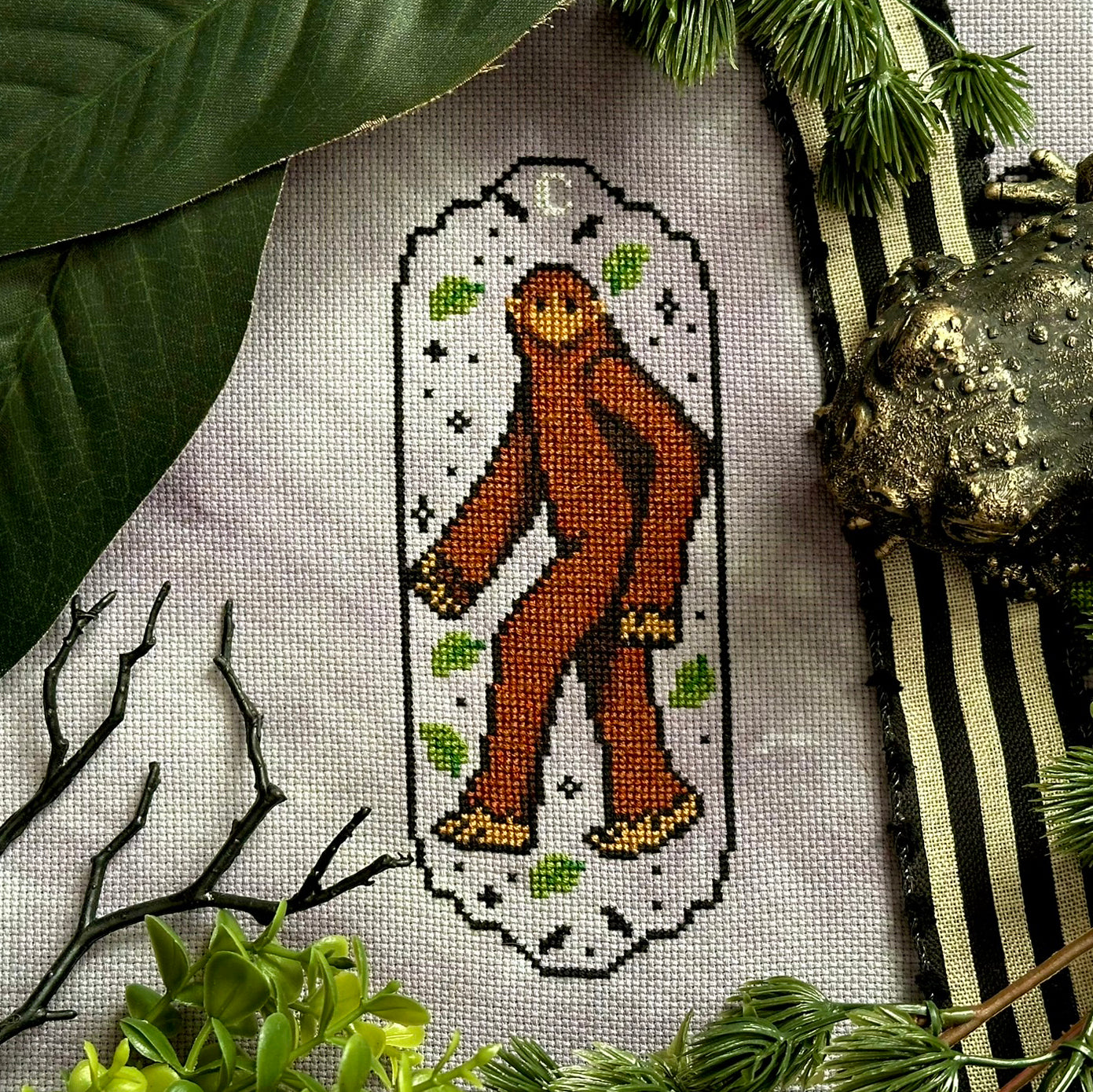 Bigfoot Cryptid Culture - PDF Cross Stitch Pattern