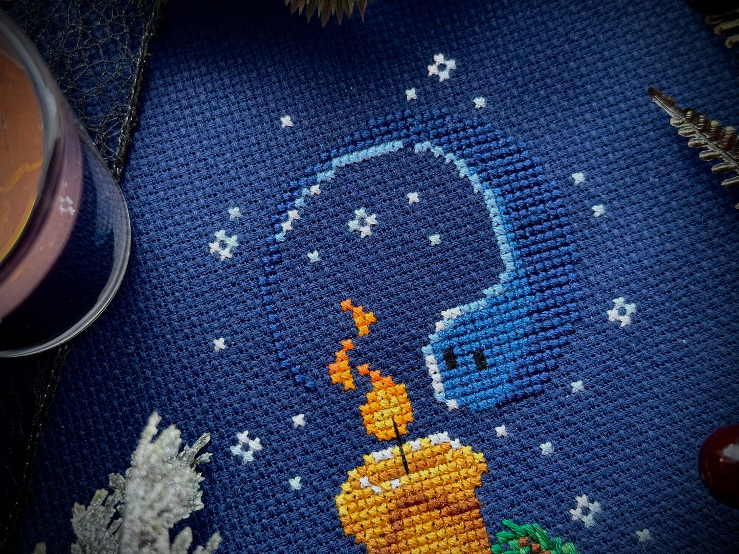 Yule Ghost - PDF Cross Stitch Pattern