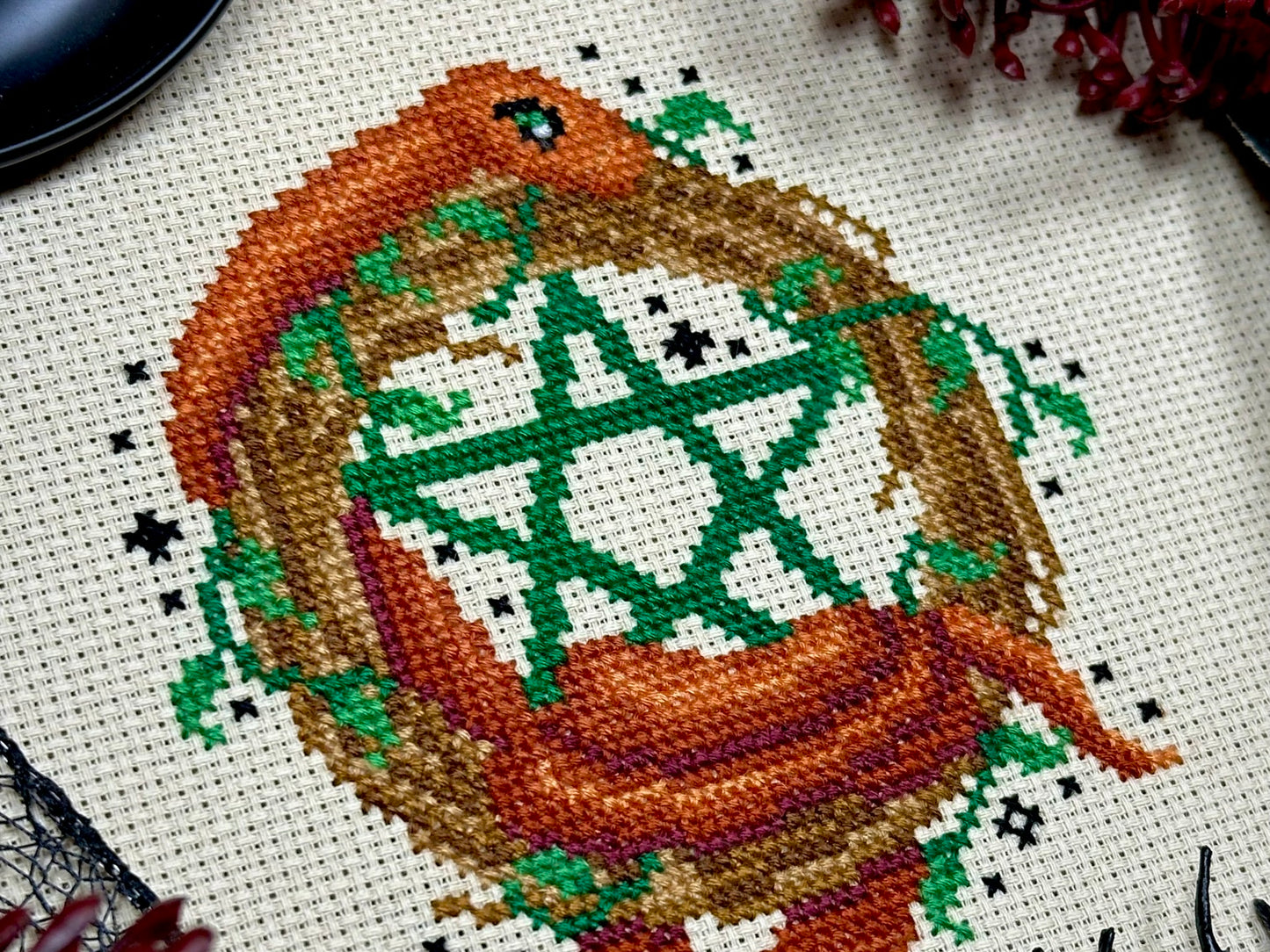 Pentacle Snake - PDF Cross Stitch Pattern