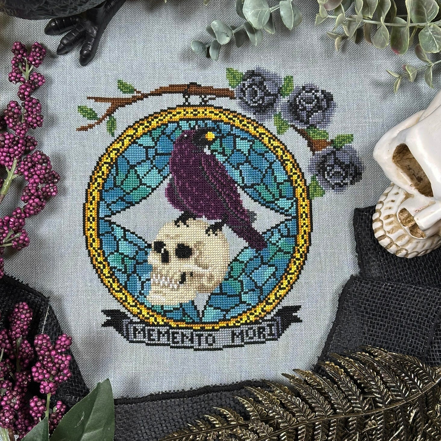 Memento Mori PDF Cross Stitch Pattern – TheStitchCrypt