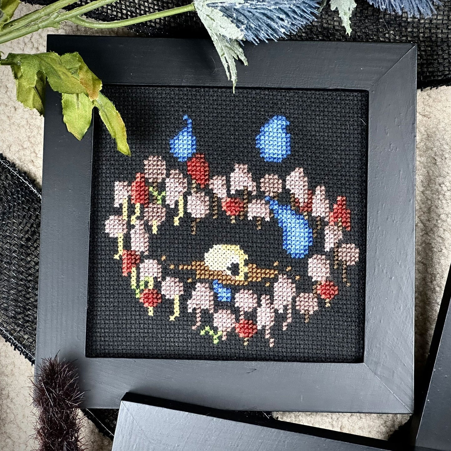 Mushroom Fairy Ring - PDF Cross Stitch Pattern