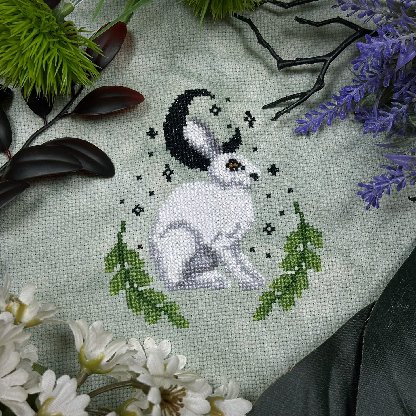 Hare Moon - PDF Cross Stitch Pattern