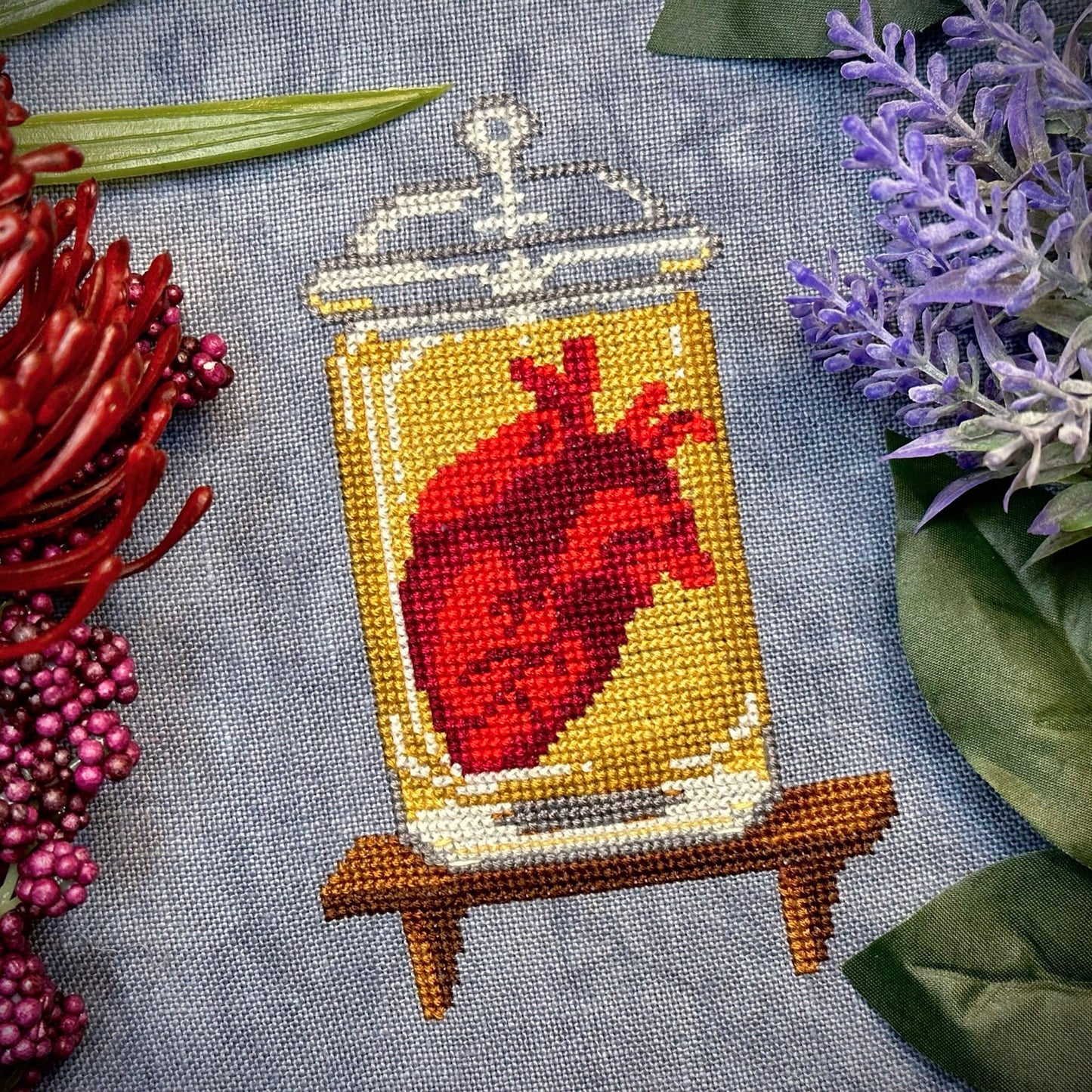 Heart in a Jar - PDF Cross Stitch Pattern