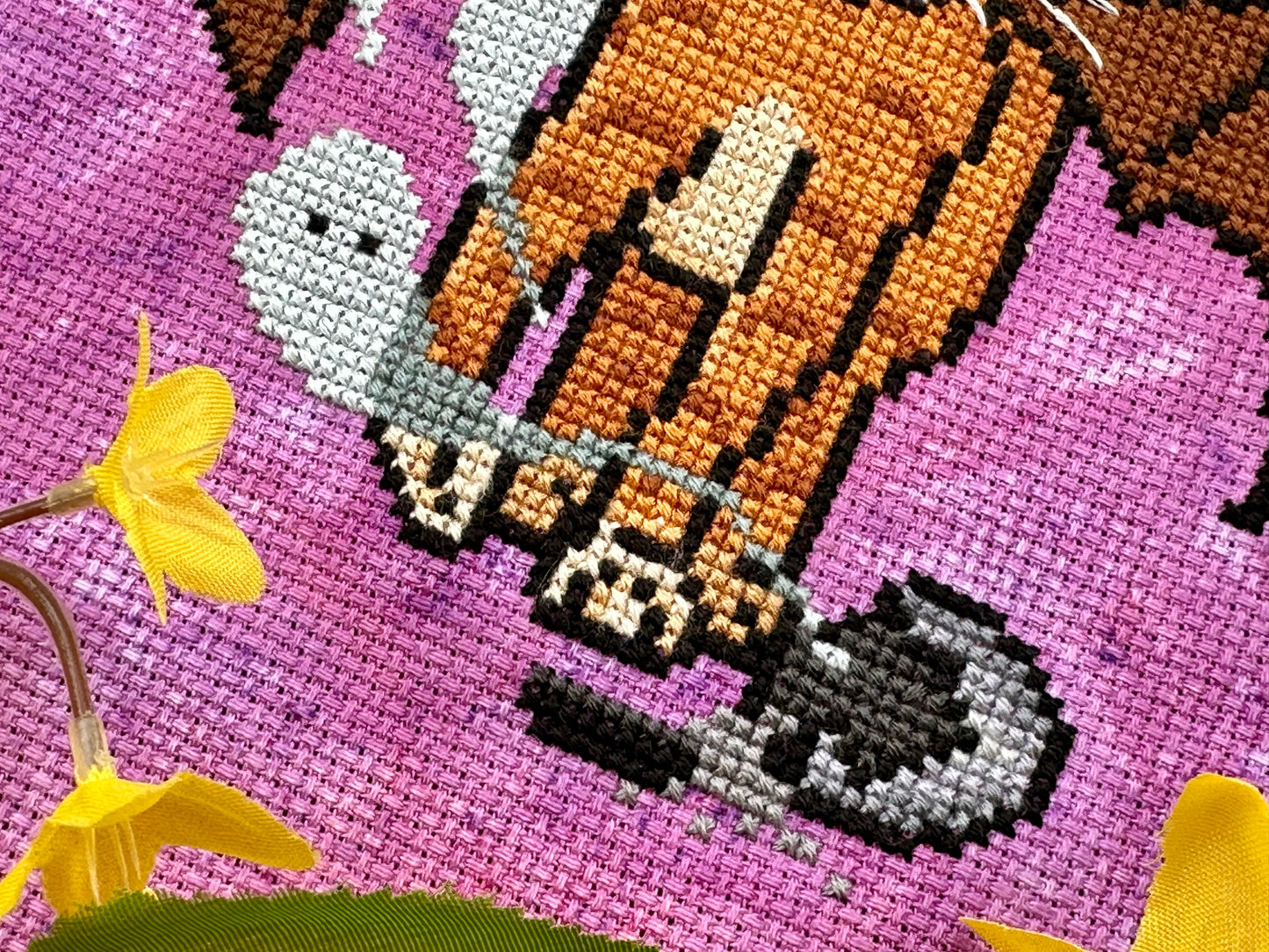 Mischievous Catgoyle - PDF Cross Stitch Pattern