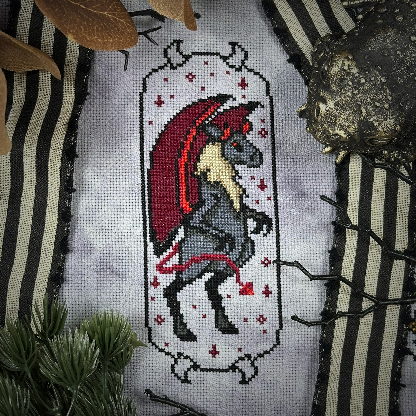 Jersey Devil Cryptid Culture - PDF Cross Stitch Pattern