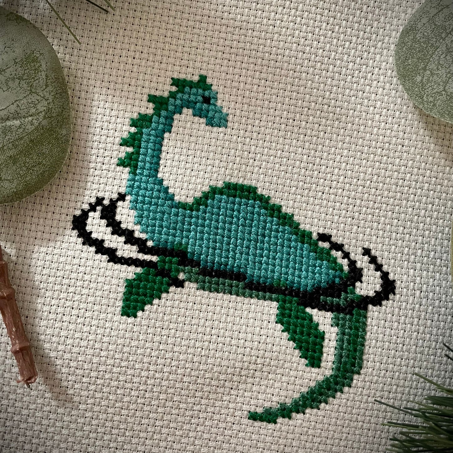 Loch Ness Monster - PDF Cross Stitch Pattern