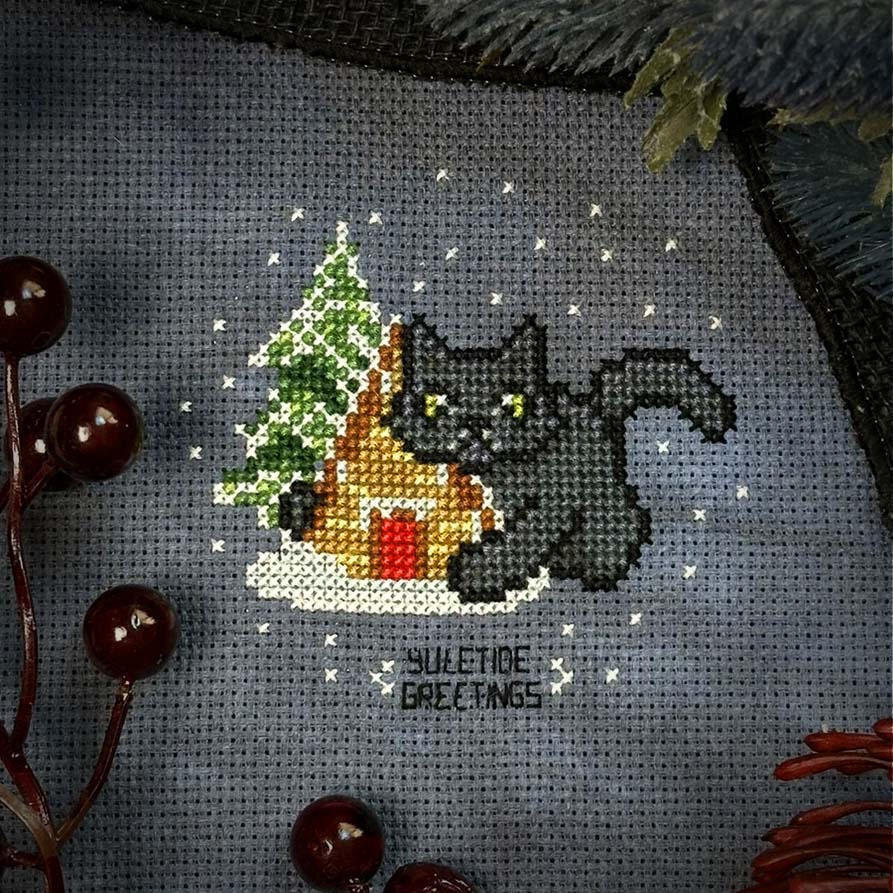 Yule Greetings - PDF Cross Stitch Pattern