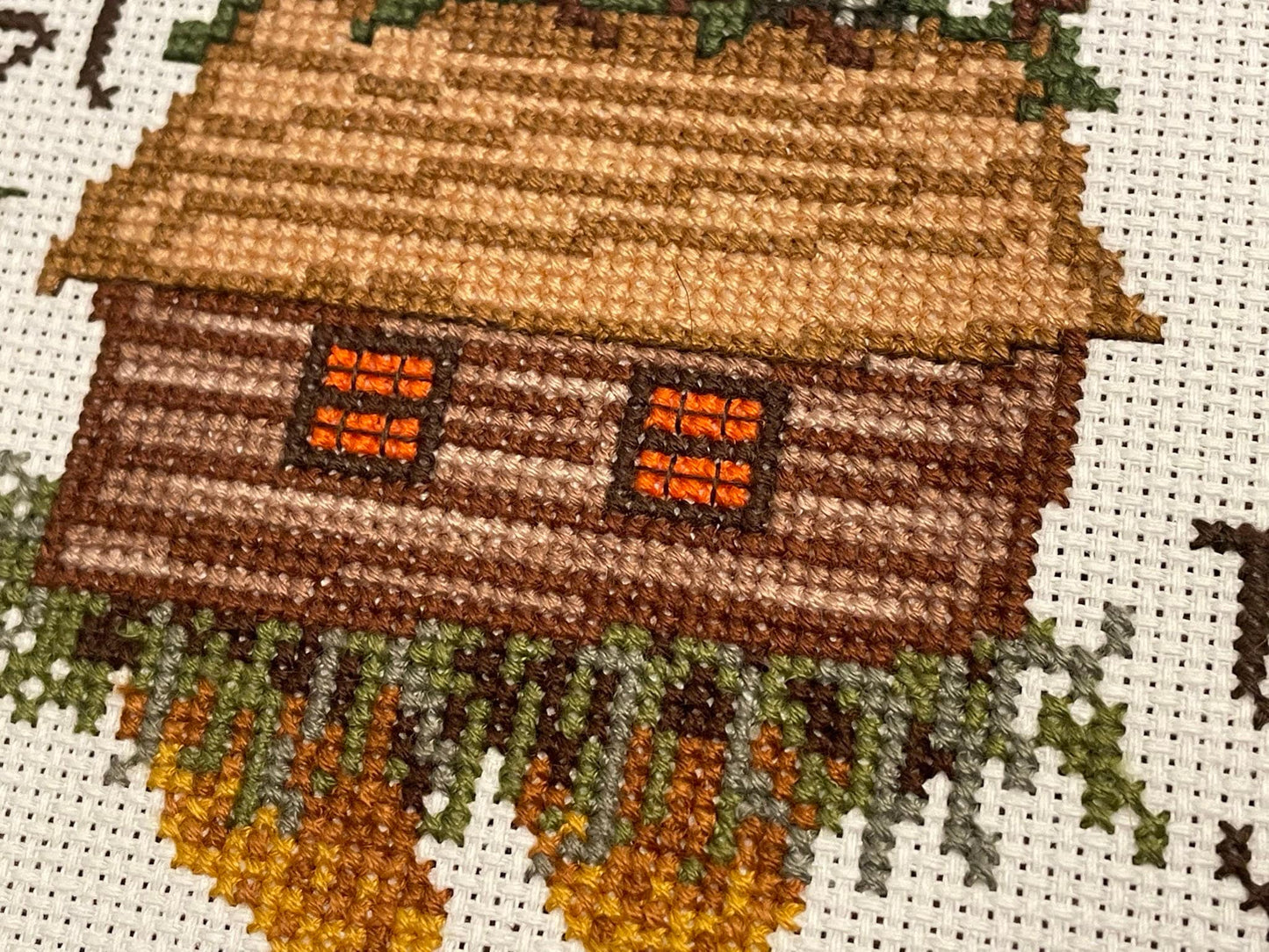 Turn Your Front to Me Hut Hut - PDF Cross Stitch Pattern