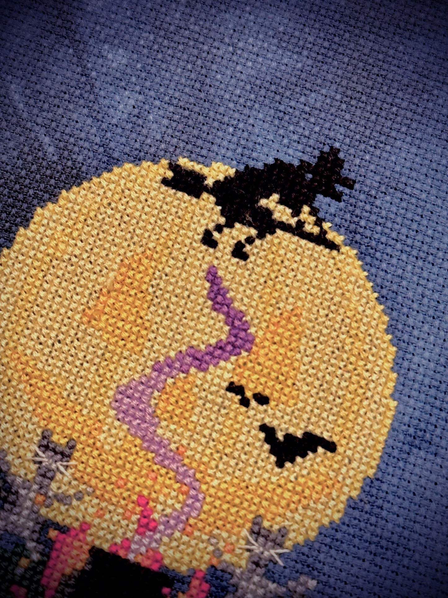 Under the Pumpkin Moon - PDF Cross Stitch Pattern