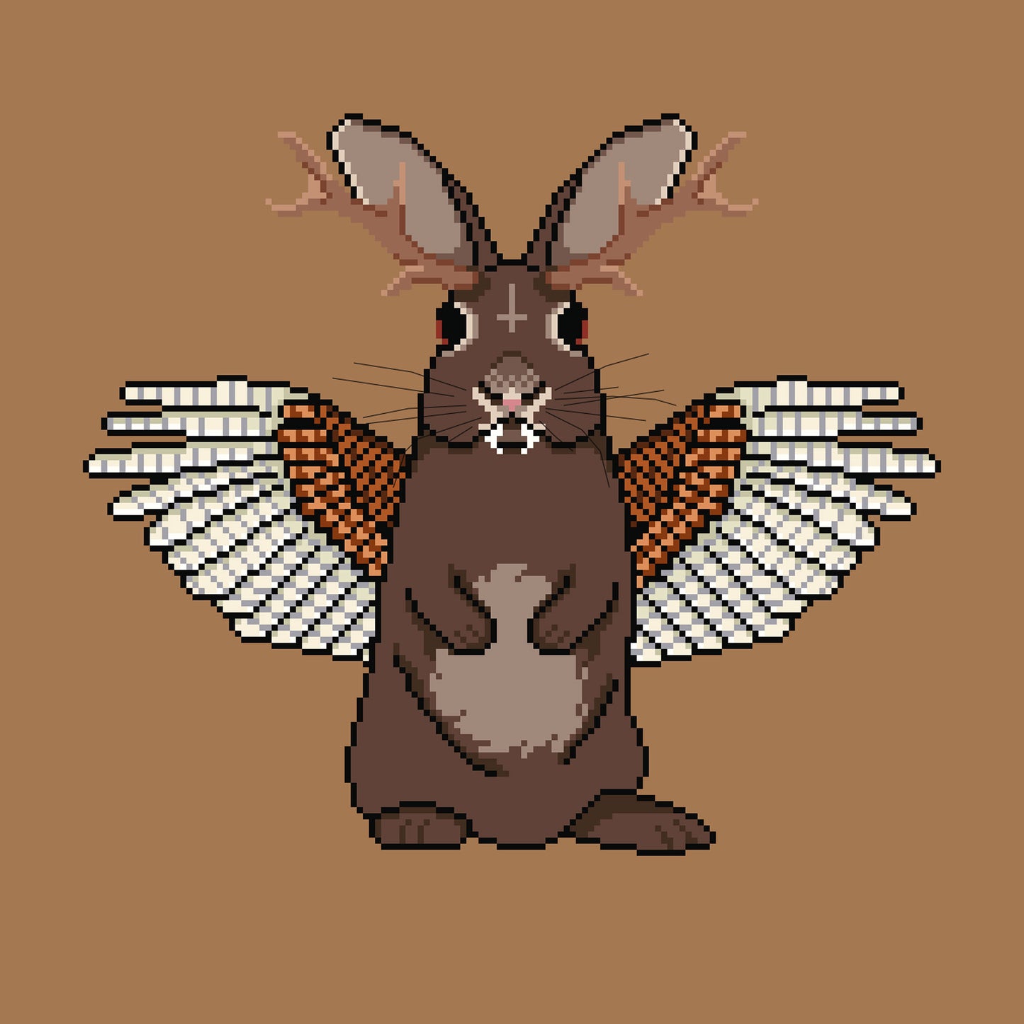 Wolpertinger - Winged Vampire Jackalope Cryptid PDF Pattern