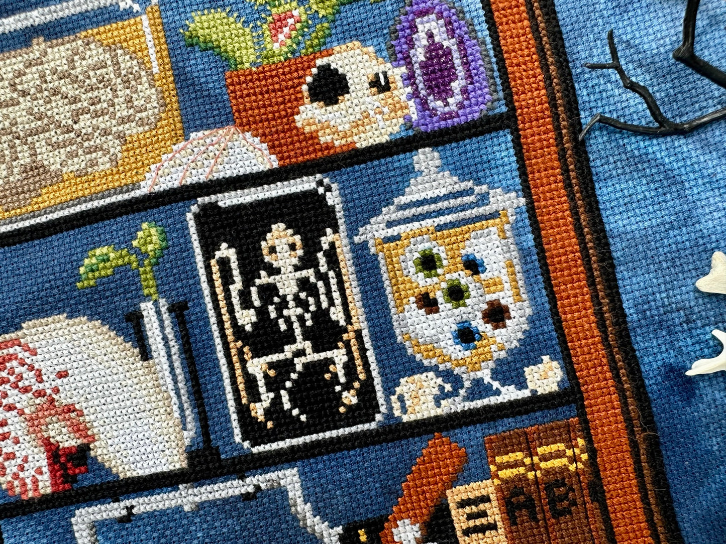 Morbid Curiosities SAL Cabinet of Curiosities Stitch-A-Long