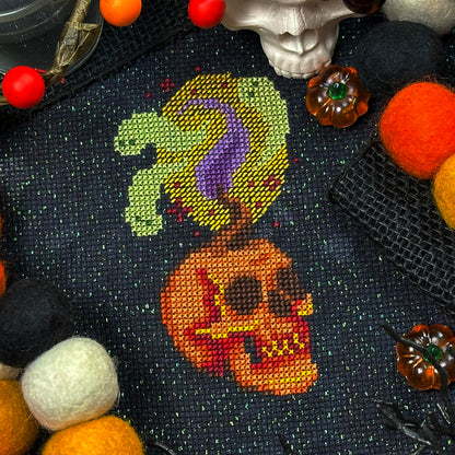 Ghostly Flames - PDF Cross Stitch Pattern
