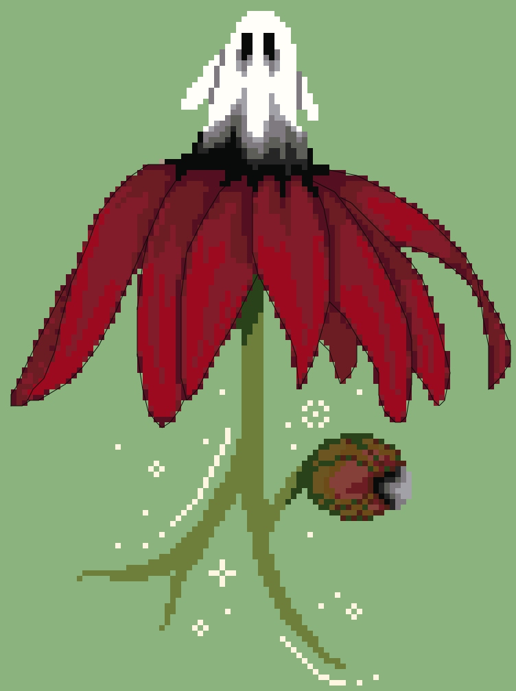 Ghost Flower - Haunted Floral PDF Pattern