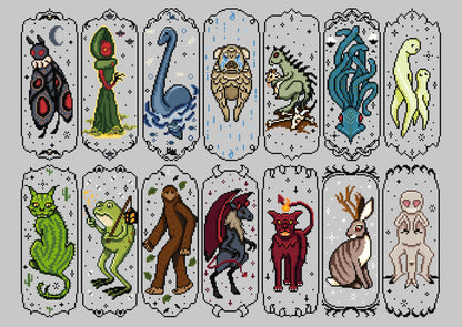 Cryptid Culture 14 Pattern Bundle - PDF Cross Stitch Pattern