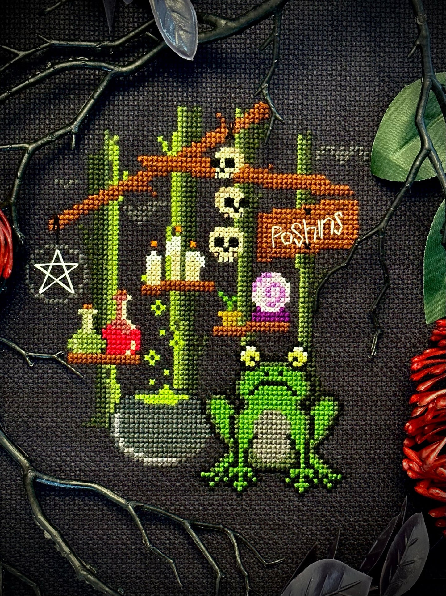 Frogs Apothecary - PDF Cross Stitch Pattern