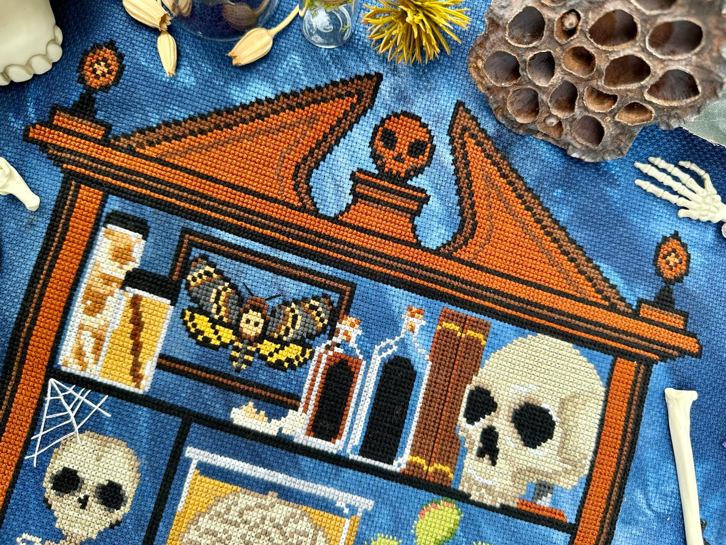 Morbid Curiosities SAL Cabinet of Curiosities Stitch-A-Long