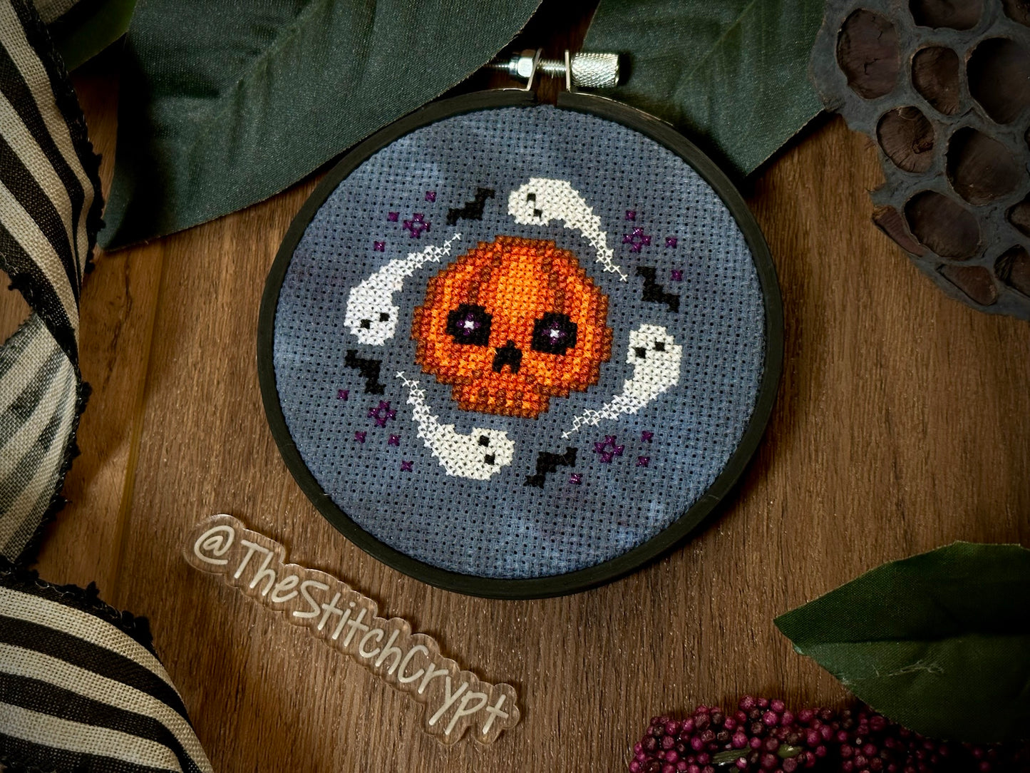 All Hallow's Skull - PDF Cross Stitch Pattern