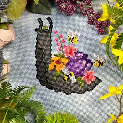 Spring Snail - PDF Cross Stitch Pattern