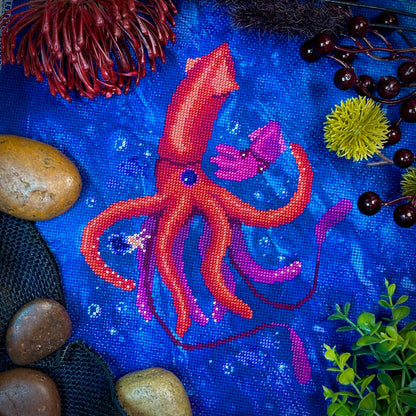 Cephalopod Family - PDF Cross Stitch Pattern