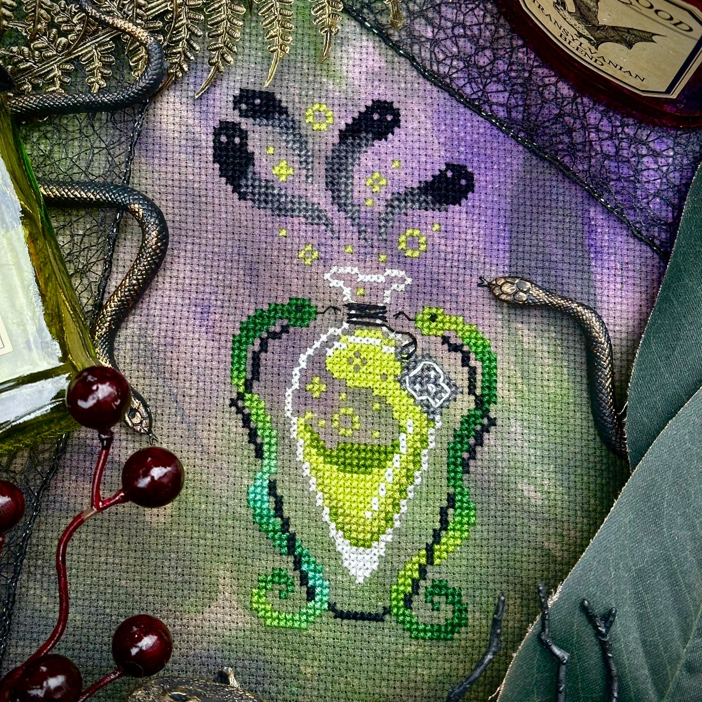 Bottle of Death - PDF Cross Stitch Pattern