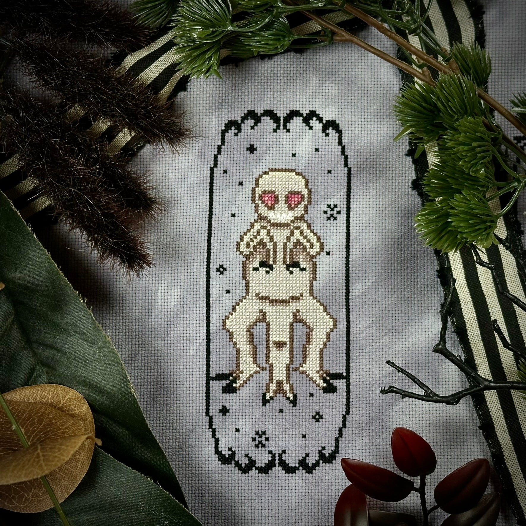 Crypt Patterned Enfield Horror Cryptid Culture - PDF Cross Stitch Pattern – TheStitchCrypt
