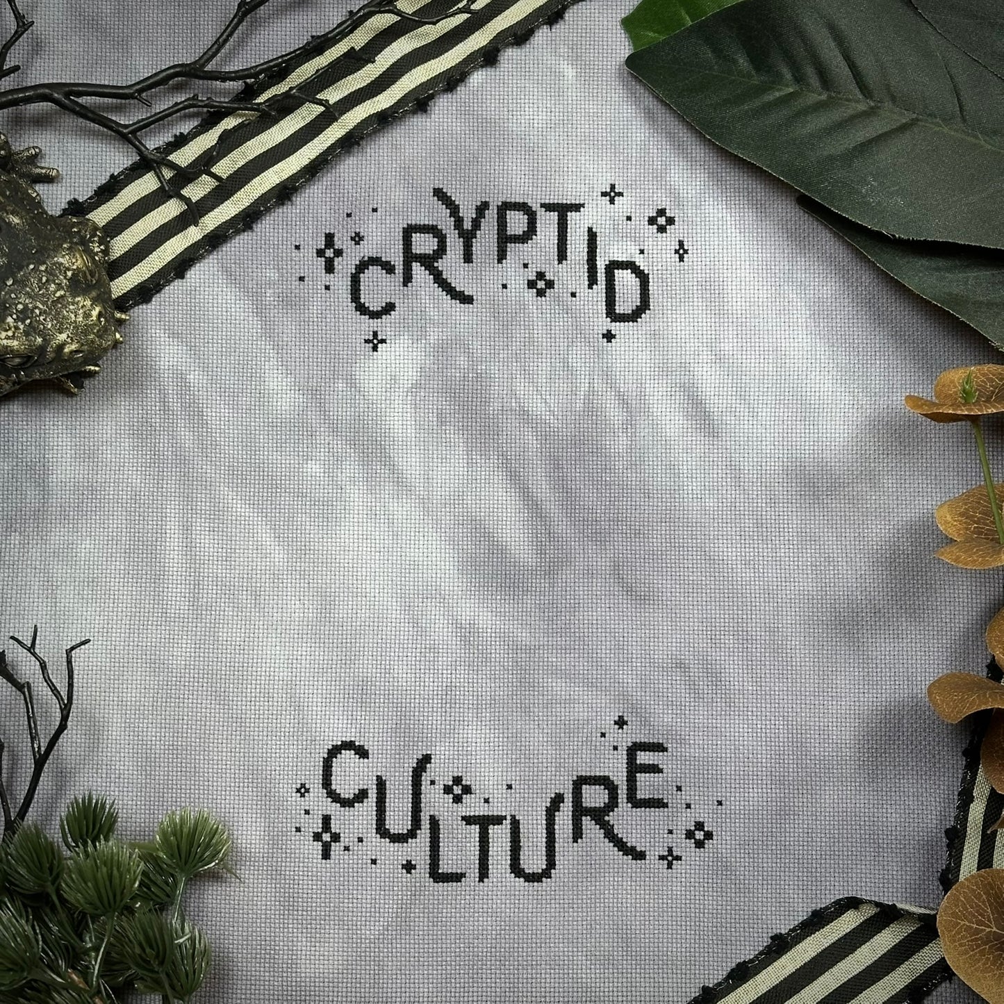 Cryptid Culture Frame Only - PDF Cross Stitch Pattern