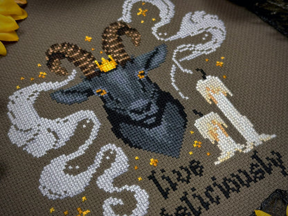 Live Deliciously - PDF Cross Stitch Pattern
