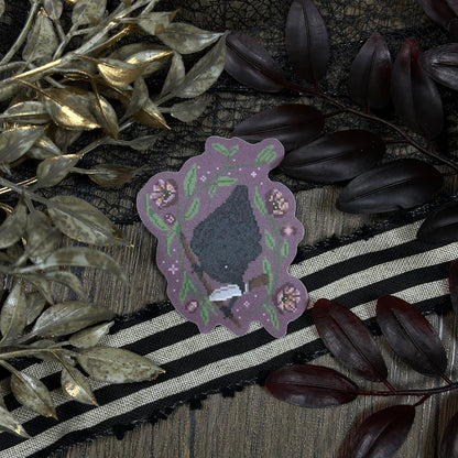 Hellebore and Crow Sticker