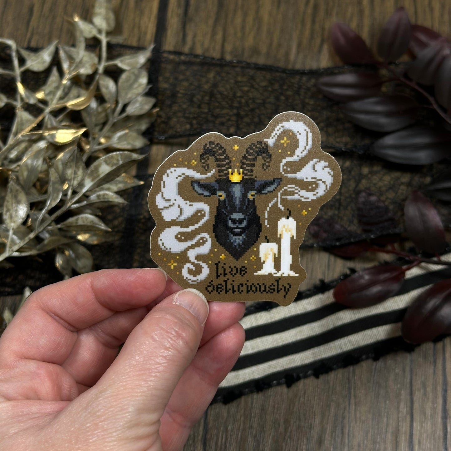 Live Deliciously Sticker