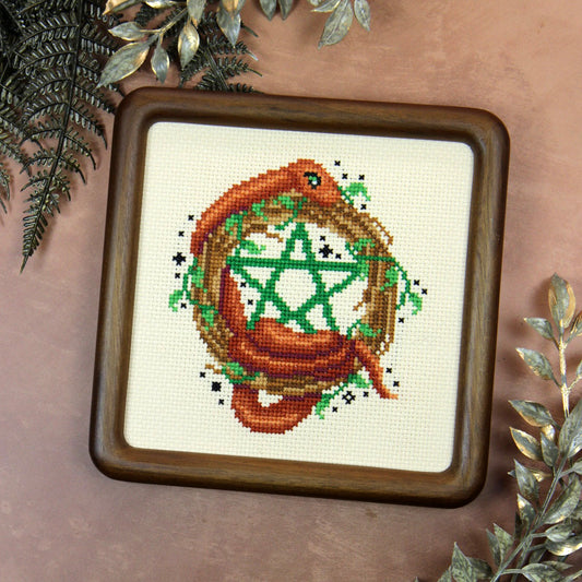 Pentacle Snake - PDF Cross Stitch Pattern