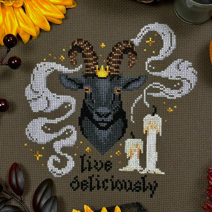 Live Deliciously - PDF Cross Stitch Pattern