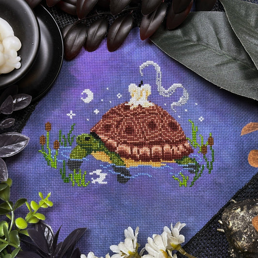 Scrying Turtle - PDF Cross Stitch Pattern