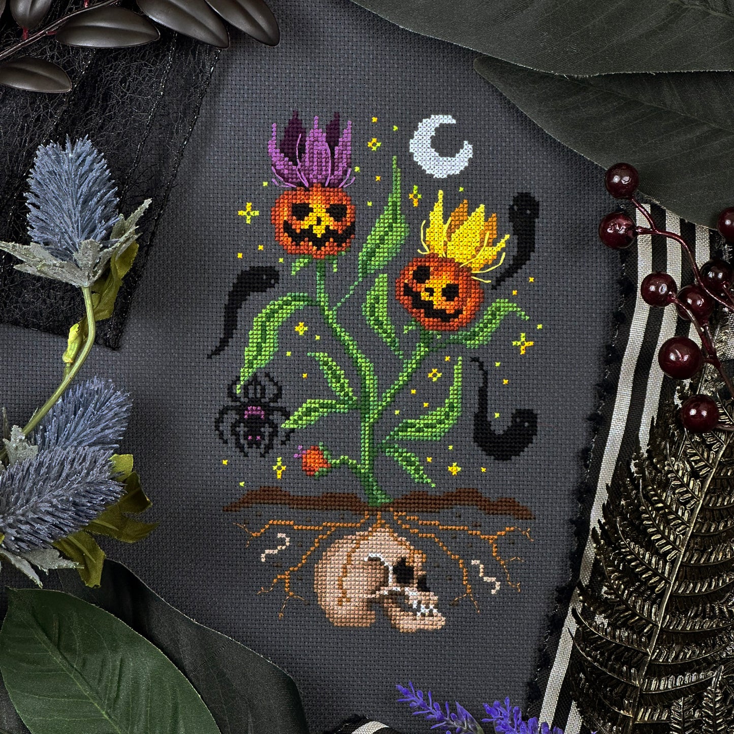 Spooky Blooms Printed Paper Pattern