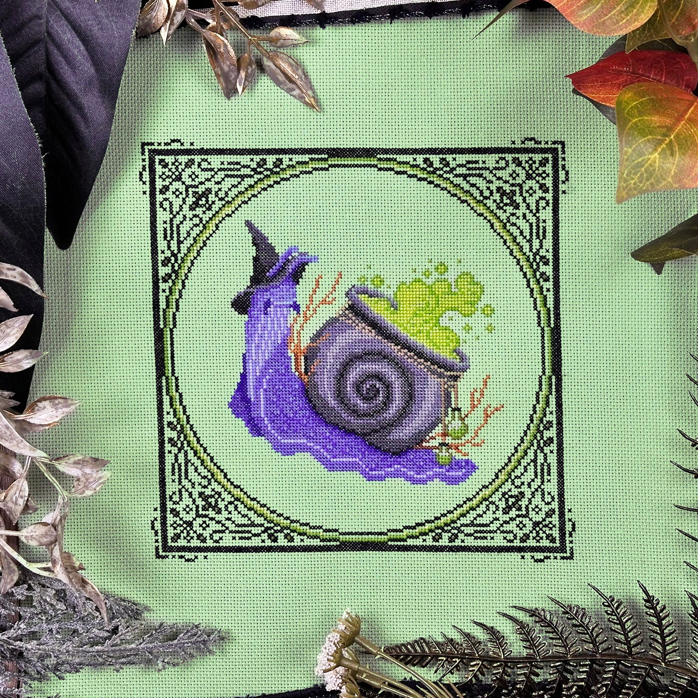 Cauldron Snail Printed Paper Pattern