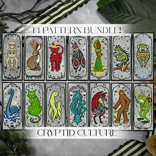 Cryptid Culture 14 Pattern Bundle - PDF Cross Stitch Pattern