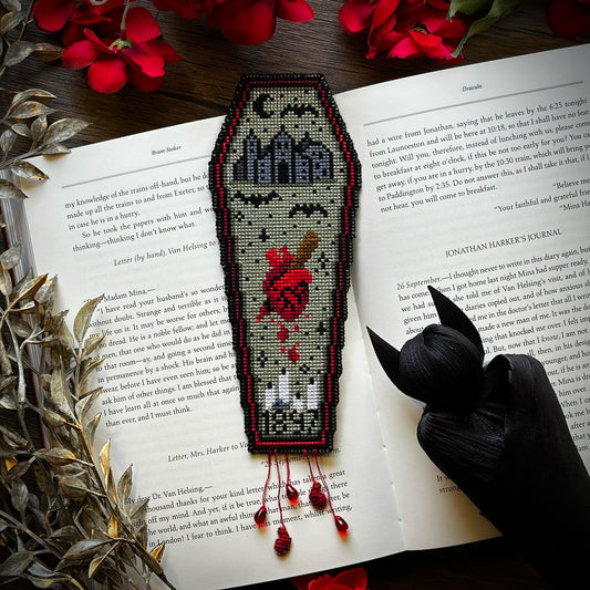 Dracula Bookmark - PDF Cross Stitch Pattern