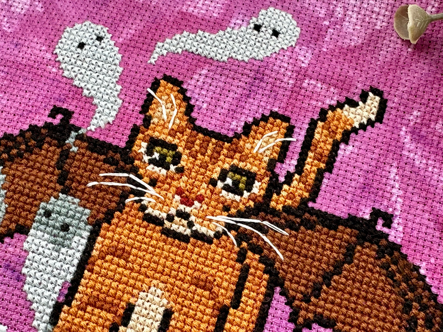 Mischievous Catgoyle - PDF Cross Stitch Pattern