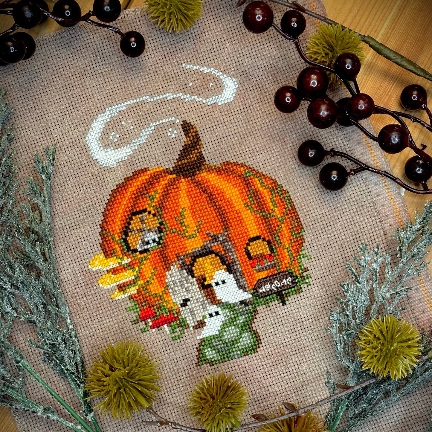 Spring House - PDF Cross Stitch Pattern