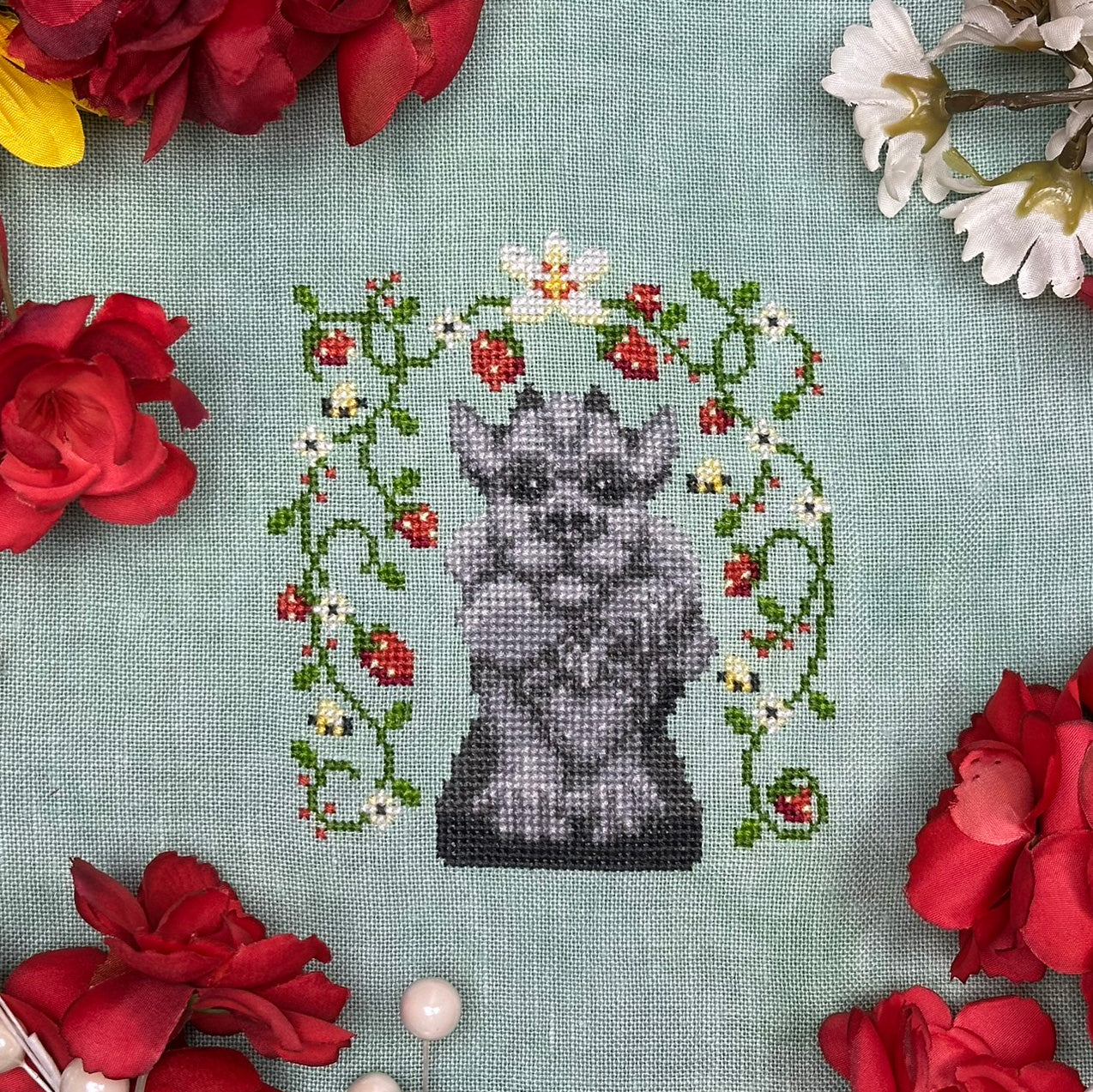 Strawberry Garden - PDF Cross Stitch Pattern