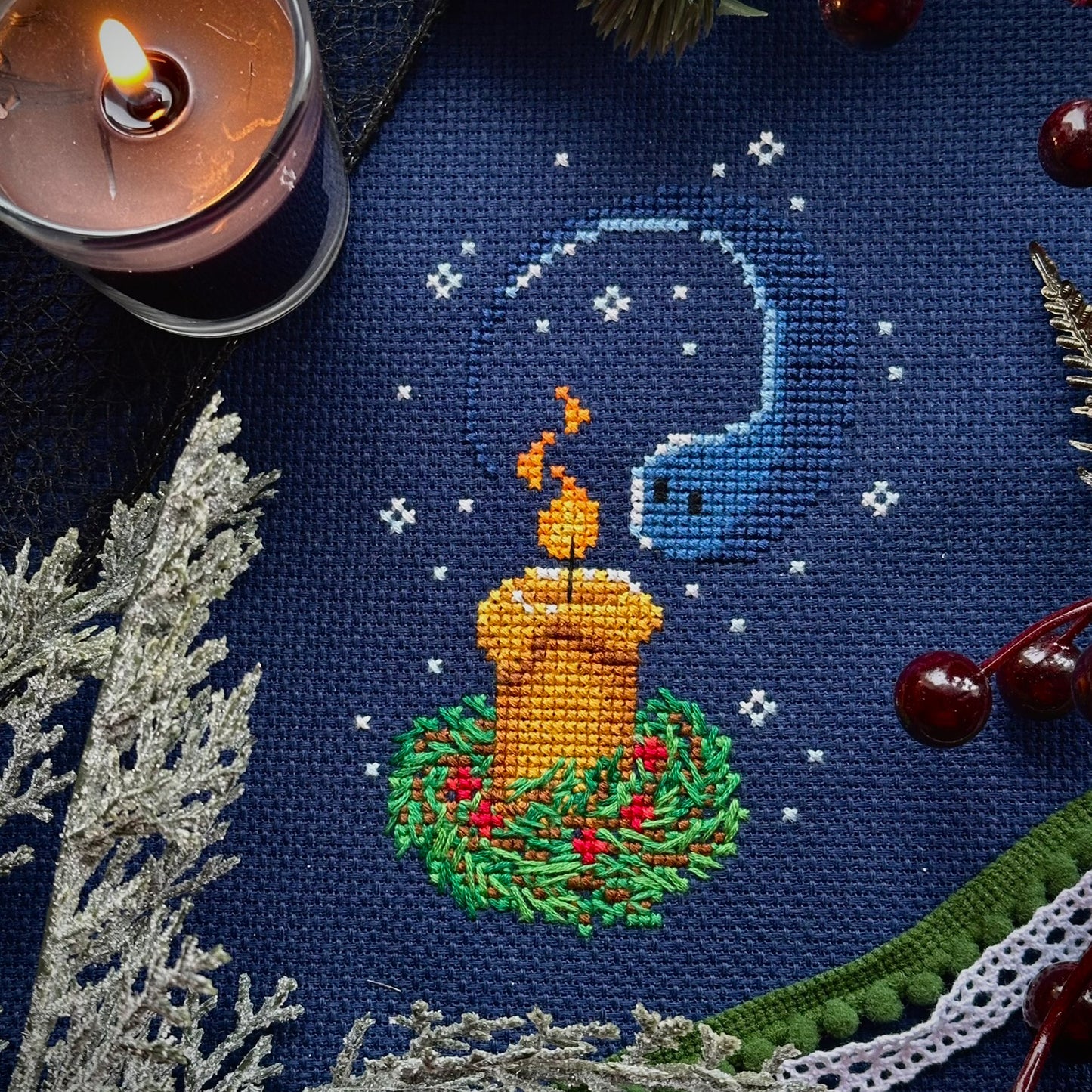 Yule Ghost - PDF Cross Stitch Pattern