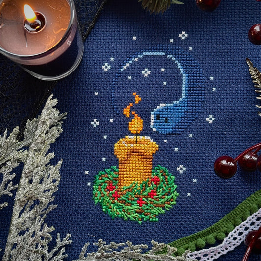 Yule Ghost - PDF Cross Stitch Pattern